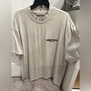 Fear of God ESSENTIALS Light Gray/oatmeal colored shirt